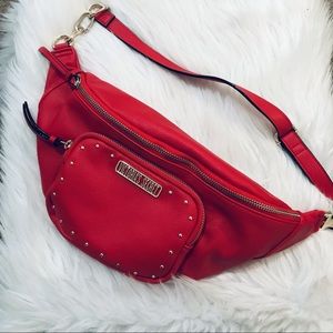 Victoria Secret Red Leather Fanny Pack